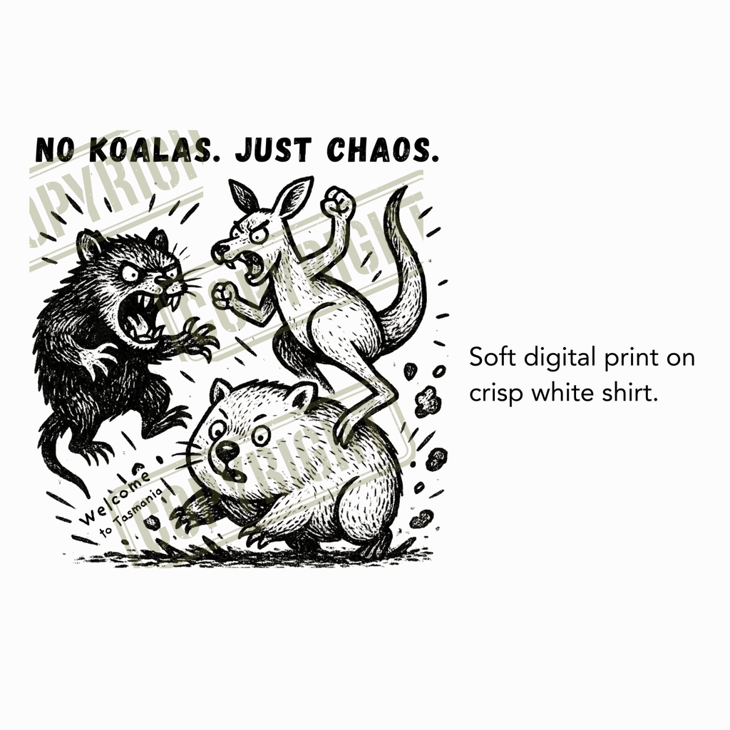 No Koalas Just Chaos Tee