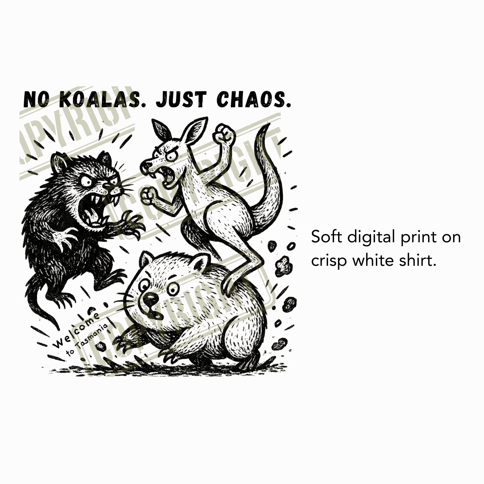 No Koalas Just Chaos Tee